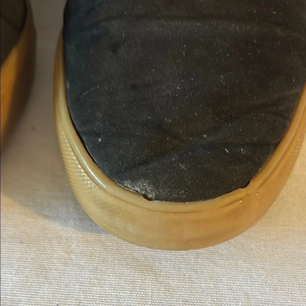 Adidas Black and White Low-Top Sneakers with Signature Stripes SIZE 4